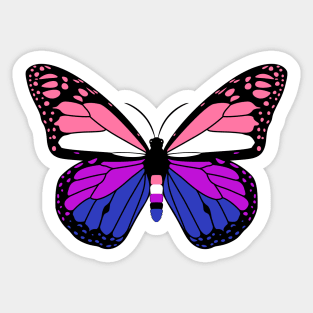 Genderfluid Butterfly Sticker